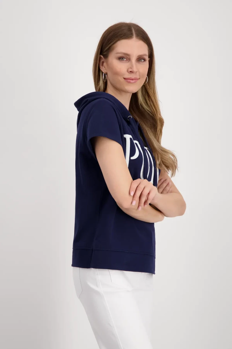 Monari Sweatshirt mit 3D Schrift Tiefpreis