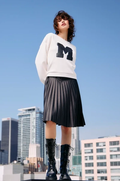 Monari Luftige Bluse mit Polaroidmuster Super Sparpreis