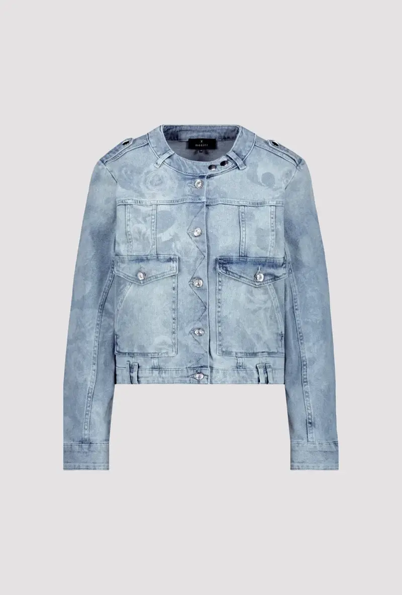 Monari Jeansjacke mit Blumenmuster Letzte 3 Tage