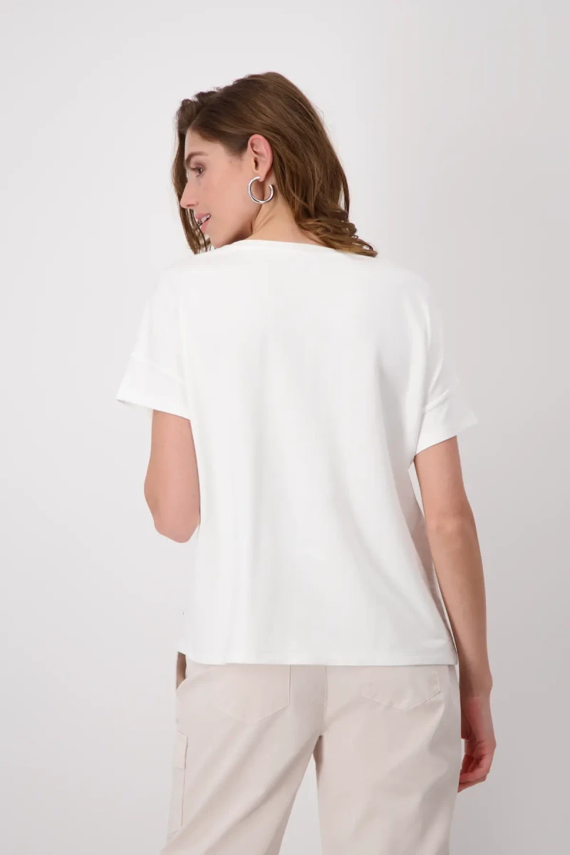 Monari T-Shirt mit Frauen Zeichnung Nur noch ein Tag übrig