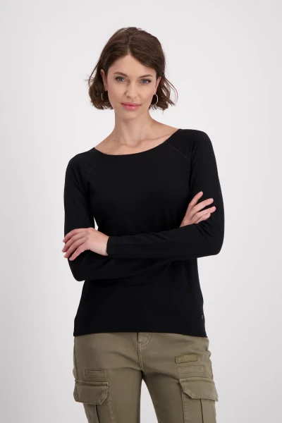 Monari T-Shirt mit Blumenstickerei Im Verkauf