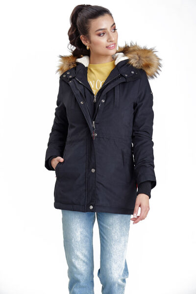 Navahoo Akira warme Damen Winterjacke mit Kapuze Outlet