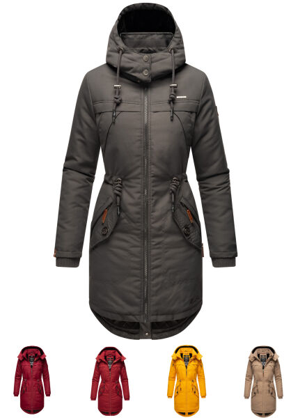 Navahoo Kamil Damen Parka Winterjacke mit Kapuze Sonderangebot