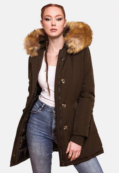 Navahoo Karmaa Damen Parka Winterjacke warm gefüttert Neueste Mode