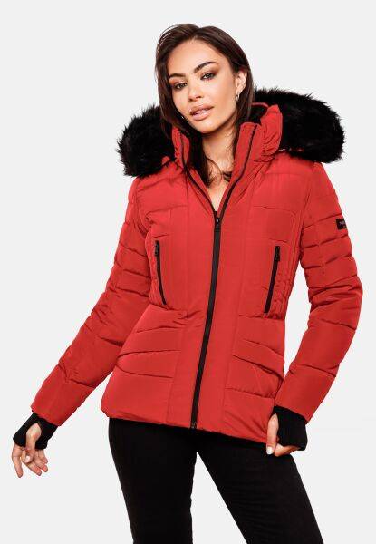 Navahoo Navahoo Adele Damen Winterjacke warm gefüttert Teddyfell Blitzangebot