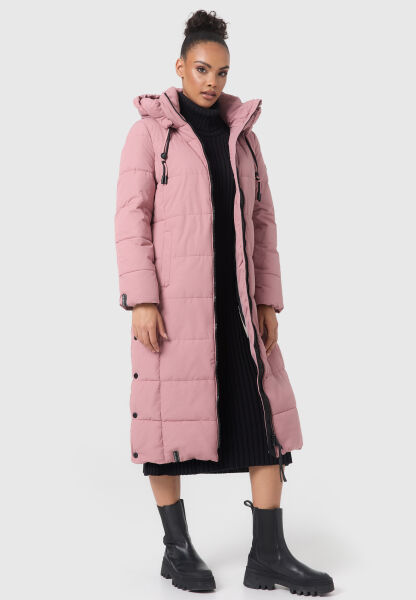 Navahoo Nadeshikoo Damen lange Winter Steppjacke Super Rabatt