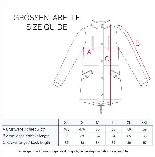 Navahoo Leilaniaa Damen Mantel Trenchcoat Wintermantel mit Kapuze Kostenloser Versand