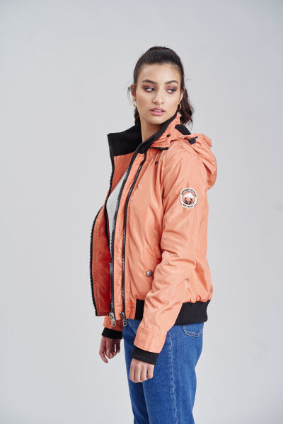 Navahoo Luyuu Damen Herbstjacke Frühjahrsjacke mit Kapuze Sonderangebot