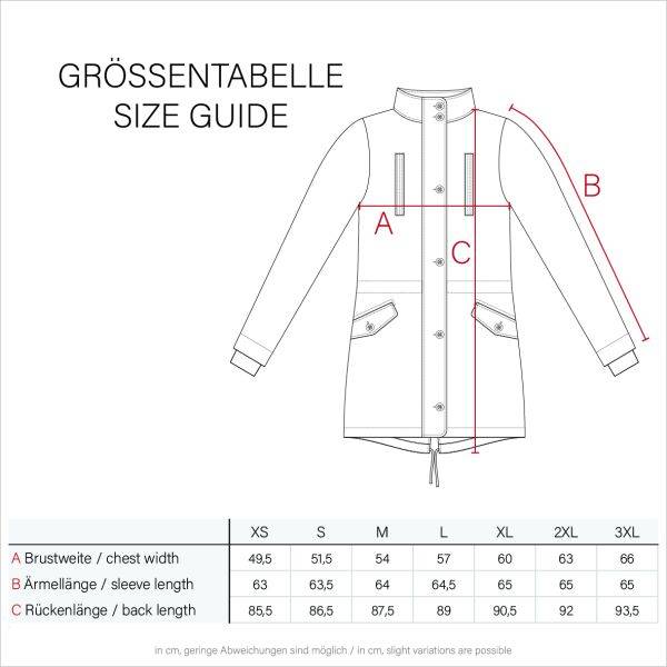 Navahoo Moonshine warme Damen Parka Winterjacke gesteppt Begrenztes Angebot