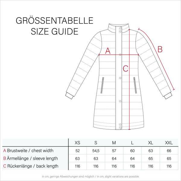 Navahoo Navahoo Isalie Damen lange Winterjacke gesteppt Cyber Monday
