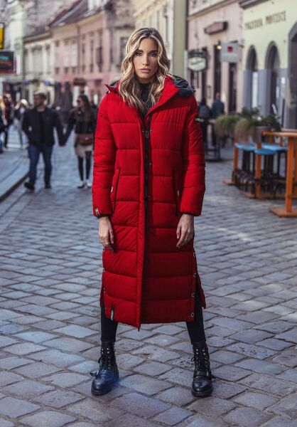Navahoo Navahoo Isalie Damen lange Winterjacke gesteppt Cyber Monday