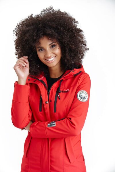 Navahoo Zimtzicke Damen lange Softshell Jacke Heißer Verkauf