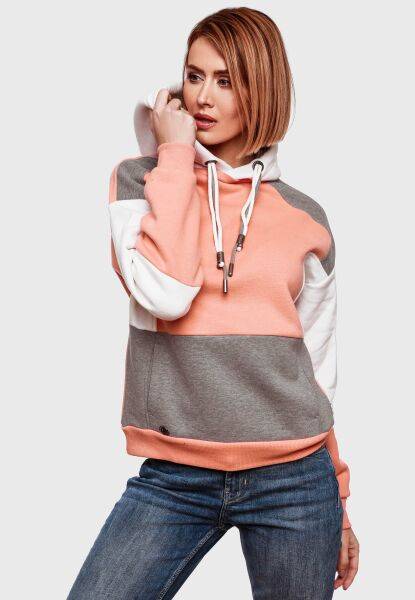 Navahoo Navahoo Babykätzchen Damen Blocking Color Hoodie Kapuzenpullover Top Angebot