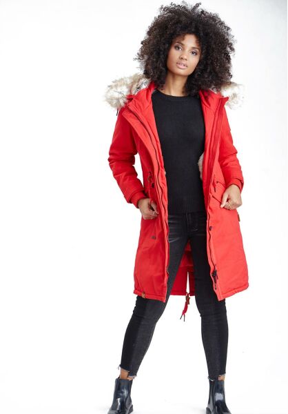 Navahoo Navahoo Kin-Joo Damen Parka Winterjacke Mit Kapuze Exklusive Angebote