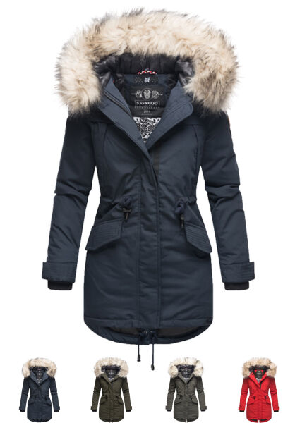 Navahoo Navahoo Lady Like Damen Winterjacke mit Kapuze Kauf eins, bekomm eins gratis