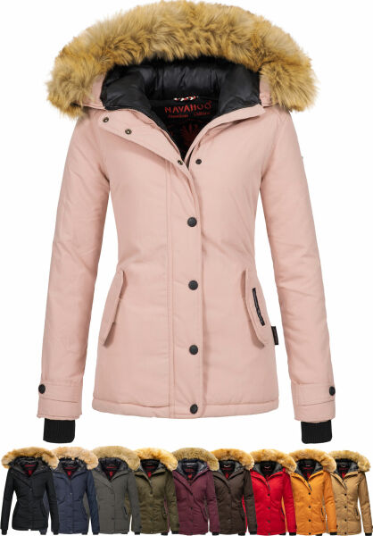 Navahoo Navahoo Laura warme Damen Winterjacke mit Kapuze Tägliche Deals