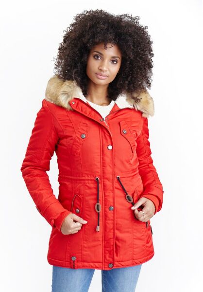 Navahoo Navahoo LaViva warme Damen Winterjacke mit Teddyfell Sonderangebote