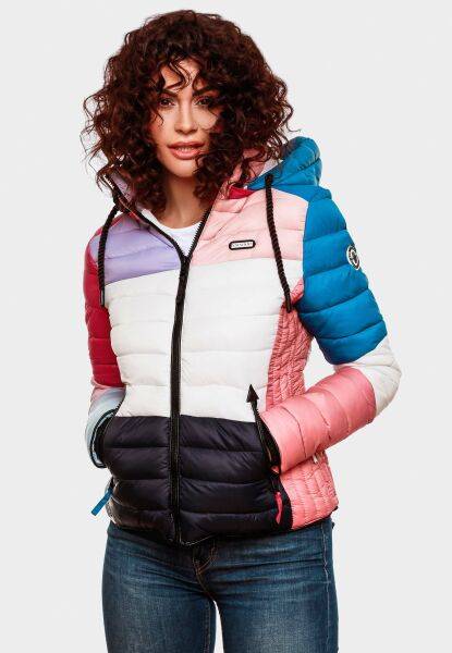 Navahoo Navahoo Lulana Multikulti Damen Steppjacke Colour Blocking Design Wochenangebot