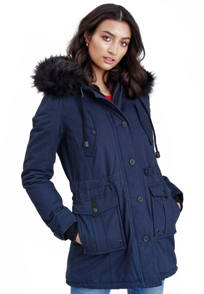 Navahoo Navahoo Luluna Damen Winterjacke mit Kunstfell Kostenlose Rückgabe