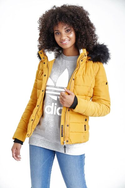 Navahoo Navahoo Miamor Damen Steppjacke mit Teddyfell Zeitbegrenzte Promotion