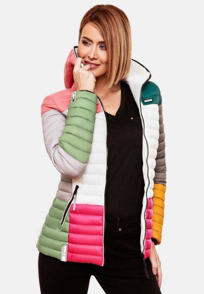 Navahoo Navahoo Multikulti Mehrfarbige Übergangs Steppjacke Bis zu 60% Rabatt
