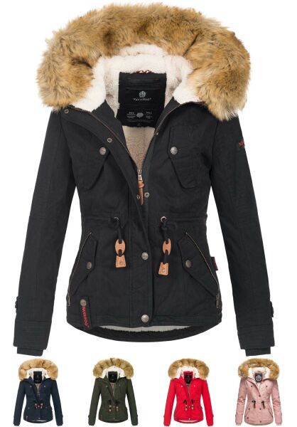Navahoo Navahoo Pearl Damen Winterjacke mit Kunstfell Riesige Rabatte