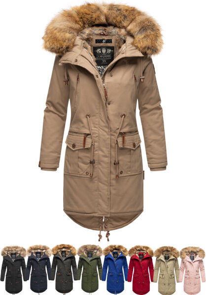 Navahoo Navahoo Rosinchen Damen Winterjacke mit Kapuze Speichern exportieren