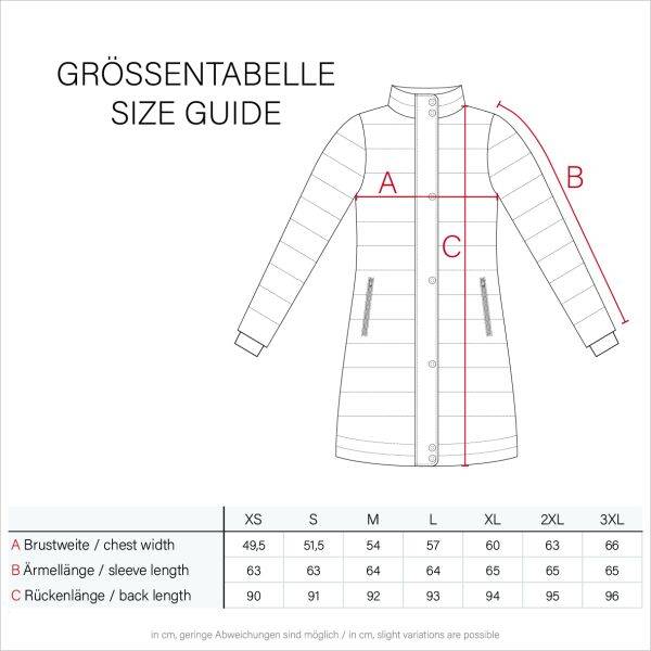 Navahoo Chaskaa Damen lange Winter Steppjacke mit KunstfellKragen Tägliche Deals