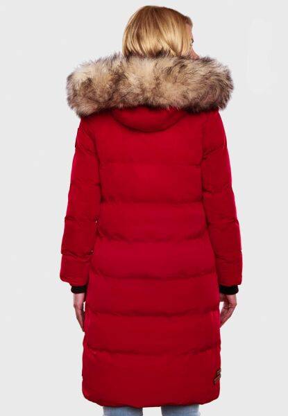 Navahoo Schneesternchen Damen lange Winter Steppjacke mit Kapuze Tiefpreis