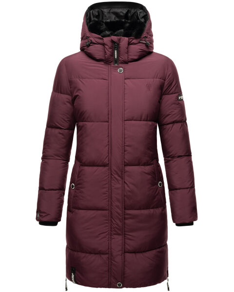 Navahoo Streliziaa Damen lange Winter Steppjacke Fellkragen Super Sparpreis