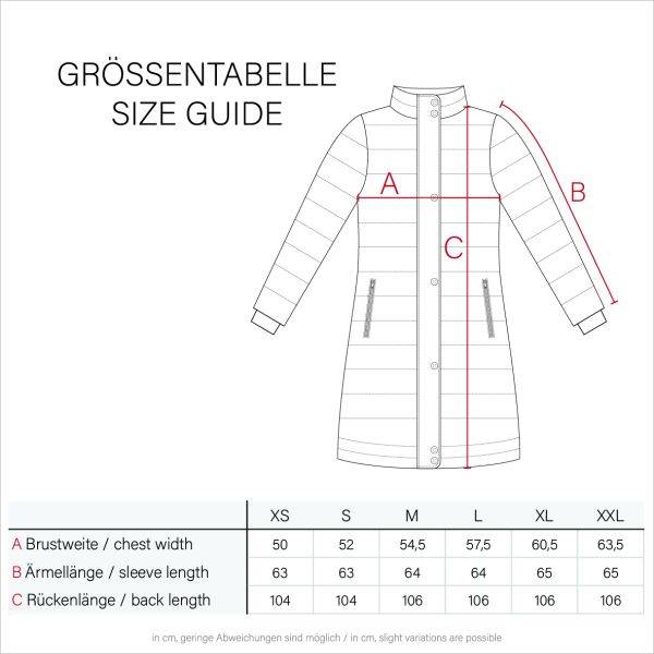 Navahoo Navahoo Fahmiyaa Damen lange Winterjacke mit Kapuze Letzter Tag