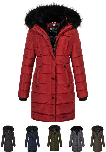 Navahoo Navahoo Lotusblüte Princess Damen lange Winter Steppjacke