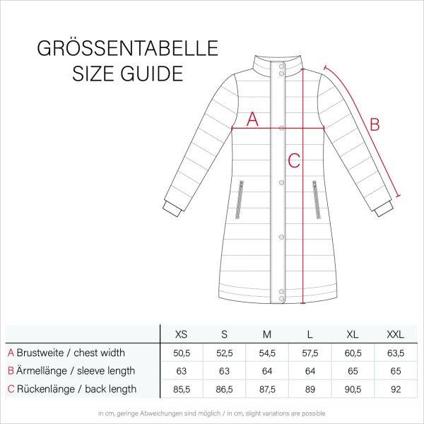 Navahoo Navahoo Lotusblüte Princess Damen lange Winter Steppjacke Bis zu 60% Rabatt