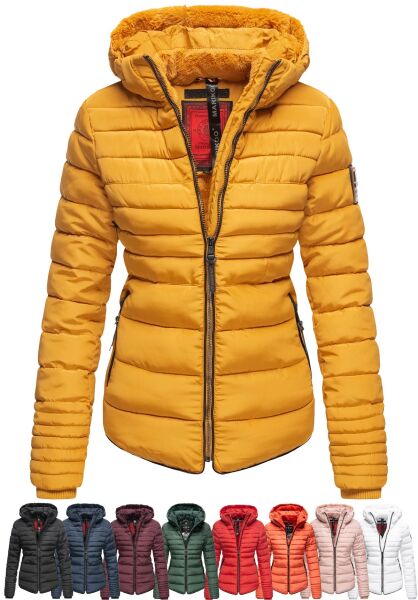 Navahoo Amber Damen Winter Steppjacke mit Teddyfell Discount Store für neue Produkte