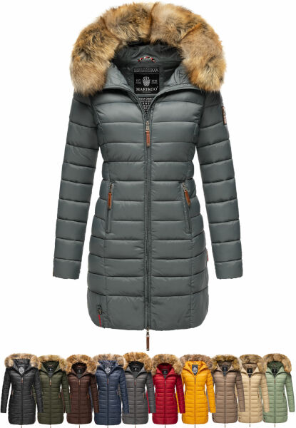 Navahoo Rose Damen Lange Winter Steppjacke Nur noch ein Tag übrig
