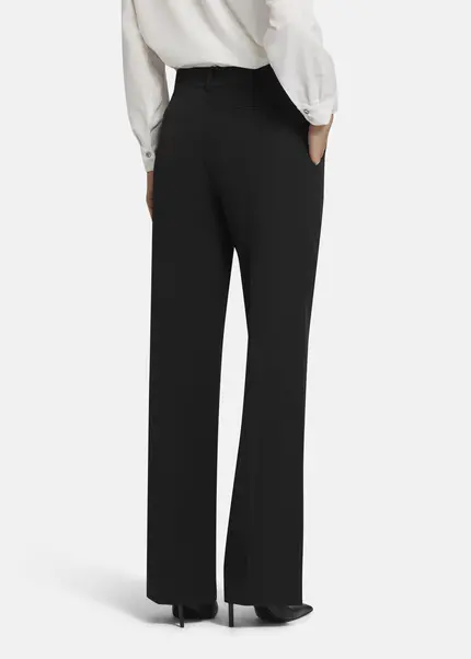 Nicowa Wide Leg Twill Pants - VINIWIA in BLACKarticle number NC9A24003019E-002 Auslauf