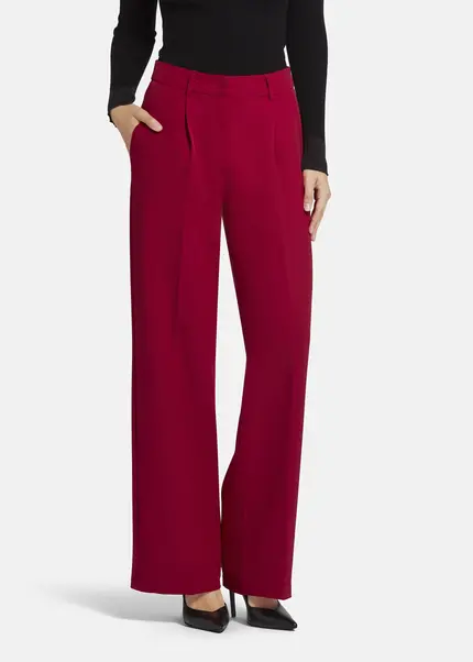 Nicowa Wide Leg Twill Pants - VINIWIA in REDarticle number NC9A24002014E-014 Verkauf