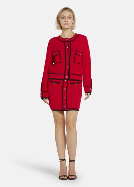 Nicowa Oversized cardigan - IDOWIA in REDarticle number NC8A22104014E-014 im Angebot