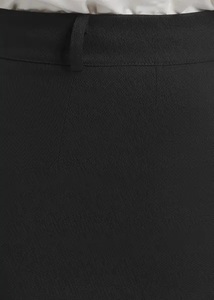 Nicowa Maxi twill skirt TRENALA in BLACKarticle number NC9A22401019E-002 Fabrikverkauf