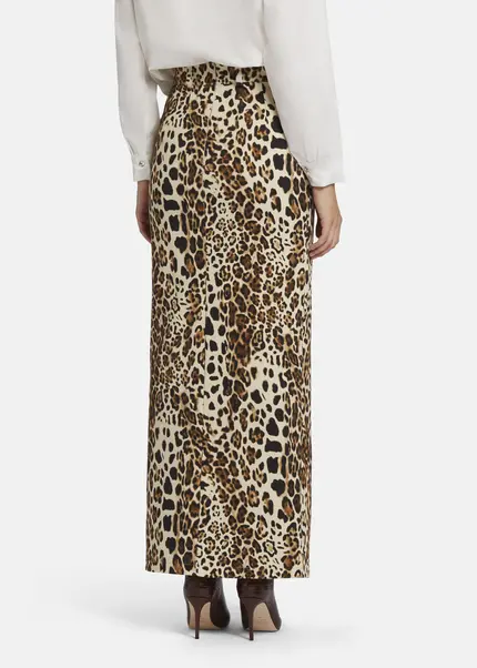 Nicowa Leo twill skirt TRENALA in BLACK LEOarticle number NC9A22401017E-151 Meist gekauft