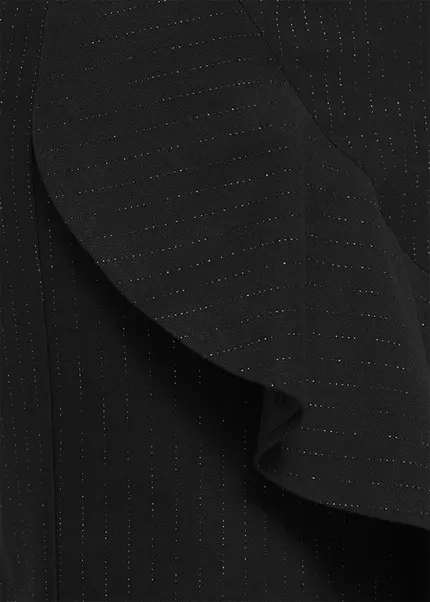 Nicowa Pinstripe twill flounce Skirt - LOWIANA in BLACK PINSTRIPEarticle number NC9A24005019E-002 Kostenloser Versand