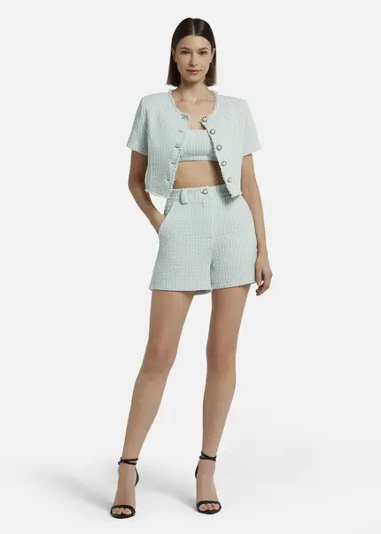 Nicowa Casual Bouclé shorts - PALOWI in LIGHT BLUEarticle number NC9A12604025E-025 Fabrikpreis