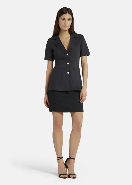 Nicowa Classic sheath skirt - TRECAWI in BLACKarticle number NC9A12402019E-002 Rabatt