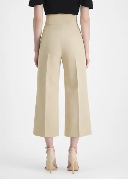Nicowa Twill culottes with creases – CORADUE in BEIGEarticle number NC7A12016011E-138 Flash Sale