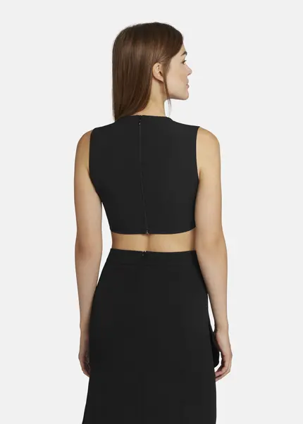 Nicowa Cropped Twill Top - LOWICA in BLACKarticle number NC9A24006019E-002 Weihnachtsangebot