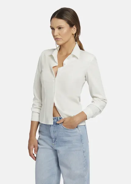 Nicowa Fitted shirt with shoulder pads - CAMIWA in WHITEarticle number NC9A22404011E-004 Muttertagsangebot
