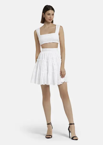Nicowa Embroidered bustier - GALINAWA in WHITEarticle number NC9A12602011E-004 Vatertagsangebot