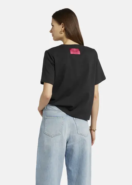 Nicowa T-shirt with shoulder pads -DILAWIA in BLACKarticle number NC9A12403019E-002 Heißer Verkauf