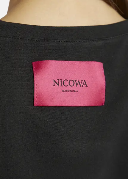 Nicowa T-shirt with shoulder pads -DILAWIA in BLACKarticle number NC9A12403019E-002 Heißer Verkauf