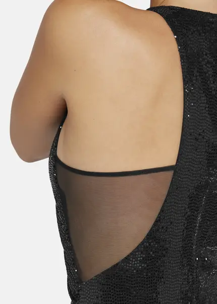 Nicowa Draped Sequin Evening Dress - LUCAWIA in BLACKarticle number NC9A22911019E-002 Große Rabatte
